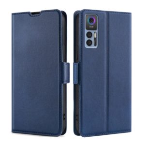 For TCL 30 5G / 30+ 5G Ultra-thin Voltage Side Buckle PU + TPU Leather Phone Case(Blue) (OEM)