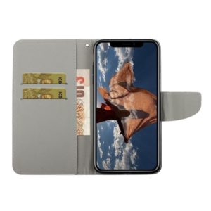 For iPhone 11 Painted Pattern Horizontal Flip Leathe Case(Orangutan) (OEM)