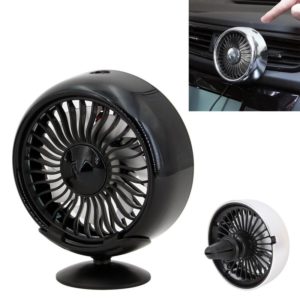 Multi-function Portable Car Air Outlet Sucker Electric Cooling Fan(Black) (OEM)