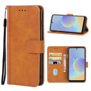 Leather Phone Case For BLU G71+(Brown) (OEM)