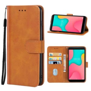 Leather Phone Case For Wiko Y60(Brown) (OEM)