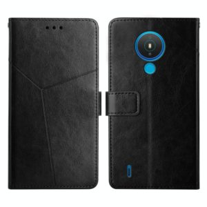 For Nokia 1.4 Y Stitching Horizontal Flip Leather Phone Case(Black) (OEM)