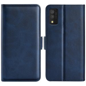 For TCL 30T Dual-side Magnetic Buckle Leather Phone Case(Dark Blue) (OEM)