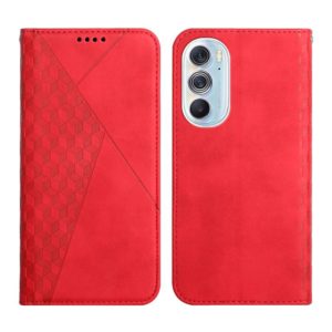 For Motorola Edge X30 Diamond Splicing Skin Feel Magnetic Leather Phone Case(Red) (OEM)
