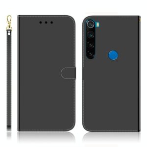 For Xiaomi Redmi Note 8 Imitated Mirror Surface Horizontal Flip Leather Case with Holder & Card Slots & Wallet & Lanyard(Black) (OEM)