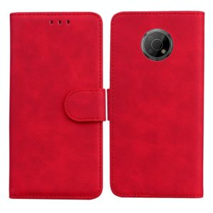 For Nokia G300 Skin Feel Pure Color Flip Leather Phone Case(Red) (OEM)