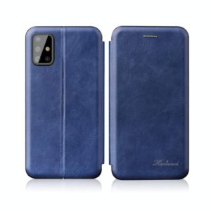 For Huawei P40 TPU+PU Integrated Voltage Magnetic Card Holder Retro Leather Case(Blue) (OEM)