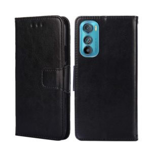 For Motorola Edge 30 Crystal Texture Leather Phone Case(Black) (OEM)