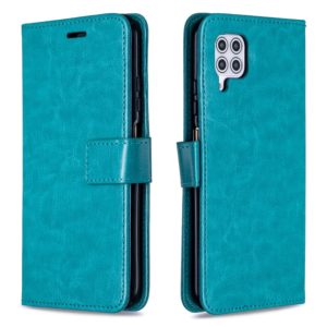 For Huawei P40 Lite Crazy Horse Texture Horizontal Flip Leather Case with Holder & Card Slots & Wallet & Photo Frame(Blue) (OEM)