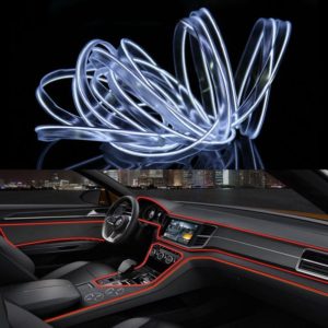 4m Cold Light Flexible LED Strip Light For Car Decoration(White Light) (OEM)