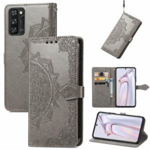 For Blackview A100 Mandala Embossing Pattern Horizontal Flip Leather Case with Holder & Card Slots & Wallet & Lanyard(Grey) (OEM)