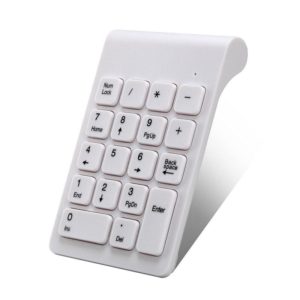 Mini 2.4G Wireless Numeric Keypad(White) (OEM)