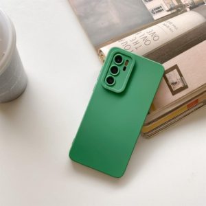 For Huawei Nova 7 5G Straight Side Liquid Silicone Phone Case(Green) (OEM)