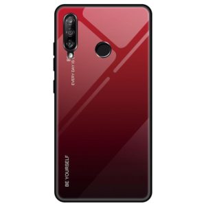 For Huawei Enjoy 9s / Honor 10i / Honor 20i / P Smart+ 2019 Gradient Color Glass Case(Red) (OEM)