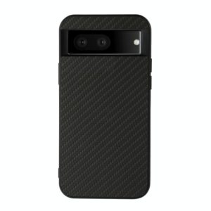 For Google Pixel 7 Accurate Hole Carbon Fiber Texture PU Phone Case(Black) (OEM)