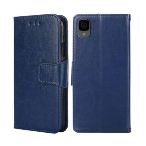 For TCL 30Z/T602DL Crystal Texture Leather Phone Case(Royal Blue) (OEM)