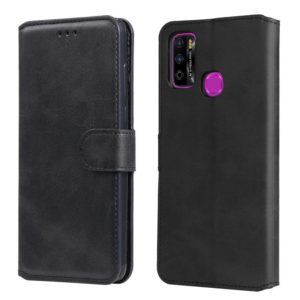 For Infinix Hot 9 Play Classic Calf Texture PU + TPU Horizontal Flip Leather Case with Holder & Card Slots & Wallet(Black) (OEM)