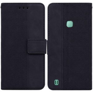 For Infinix Smart HD 2021 X612 Geometric Embossed Leather Phone Case(Black) (OEM)