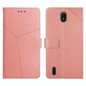For Nokia C01 Plus Y Stitching Horizontal Flip Leather Phone Case(Rose Gold) (OEM)