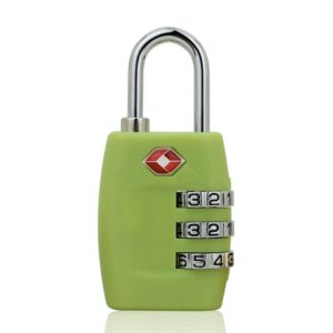 Customs Luggage Lock Overseas Travel Luggage Zipper Lock Plastic TSA Code Lock(Green) (OEM)