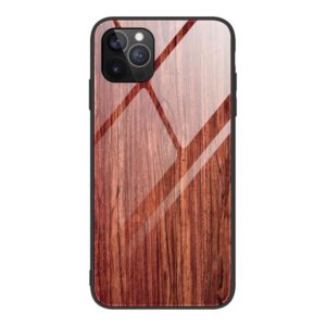 For iPhone 12 Pro Max Wood Grain Tempered Glass + TPU Shockproof Case(M05) (OEM)