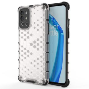 For OnePlus 9R Shockproof Honeycomb PC + TPU Case(White) (OEM)