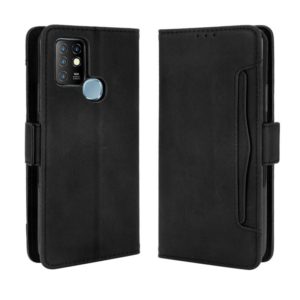 For Infinix Hot 10 / X682 Wallet Style Skin Feel Calf Pattern Leather Case with Separate Card Slots(Black) (OEM)
