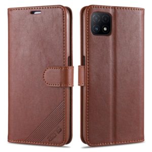 For OPPO A72 5G AZNS Sheepskin Texture Horizontal Flip Leather Case with Holder & Card Slots & Wallet(Brown) (AZNS) (OEM)