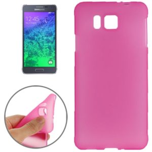 Double Frosted TPU Case for Galaxy Alpha / G850(Magenta) (OEM)