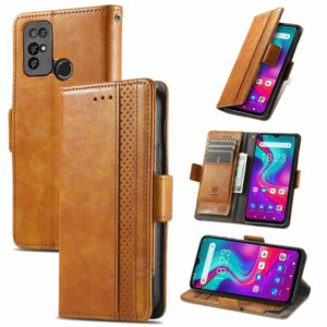 For Doogee X96 Pro CaseNeo Business Splicing Dual Magnetic Buckle Horizontal Flip PU Leather Case with Holder & Card Slots & Wallet(Khaki) (OEM)