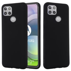 For Motorola Moto G 5G Solid Color Liquid Silicone Dropproof Full Coverage Protective Case(Black) (OEM)