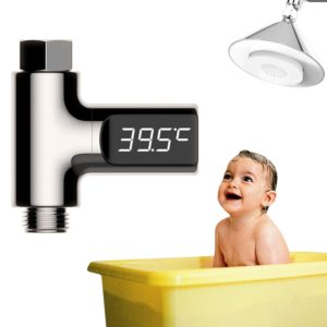 BD-LS-01 Baby Showering 360 Degree Rotatable LED Display Passive Water Thermometer (Plating) (OEM)