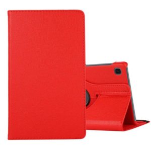 For Samsung Galaxy A7 Lite T220 360 Degree Rotation Litchi Texture Flip Leather Case with Holder(Red) (OEM)