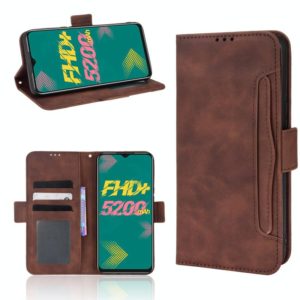 For Infinix Hot 11 Skin Feel Calf Pattern Leather Phone Case(Brown) (OEM)