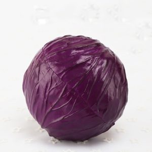 PU Simulation Vegetable Cabbage Model Photography Props Window Display Furnishings Hotel Home Decoration(Purple) (OEM)