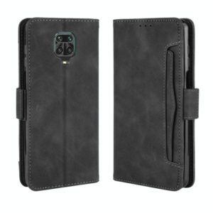 For Xiaomi Redmi Note 9 Pro / Note 9s / Note 9 Pro Max Wallet Style Skin Feel Calf Pattern Leather Case with Separate Card Slot(Black) (OEM)