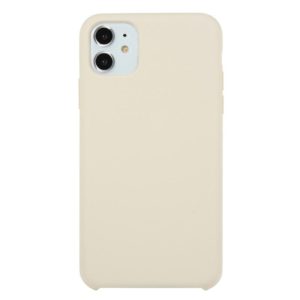 For iPhone 11 Solid Color Solid Silicone Shockproof Case(Antique White) (OEM)