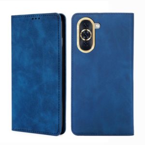For Huawei nova 10 Skin Feel Magnetic Horizontal Flip Leather Phone Case(Blue) (OEM)