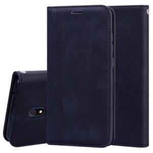 For Xiaomi Redmi 8A Frosted Business Magnetic Horizontal Flip PU Leather Case with Holder & Card Slot & Lanyard(Black) (OEM)