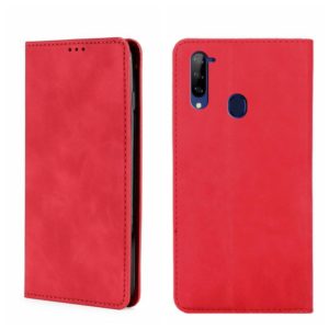 For ZTE Libero 5G Skin Feel Magnetic Flip Leather Phone Case(Red) (OEM)