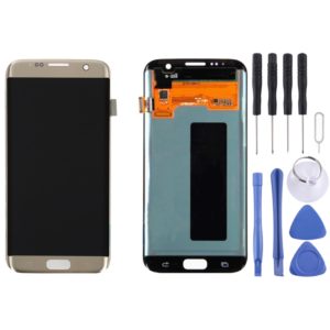 Original LCD Display + Touch Panel for Galaxy S7 Edge / G9350 / G935F / G935A / G935V(Gold) (OEM)
