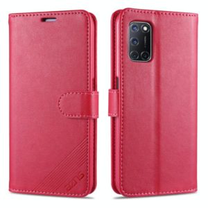 For OPPO A52 / A92 / A72 AZNS Sheepskin Texture Horizontal Flip Leather Case with Holder & Card Slots & Wallet(Red) (AZNS) (OEM)