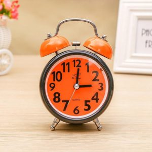 A32 Double Bell Alarm Clock Student Bedside Belt Alarm(Orange) (OEM)