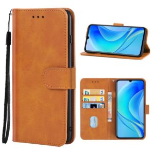 For Huawei nova Y70 Leather Phone Case(Brown) (OEM)