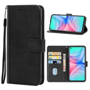 Leather Phone Case For Infinix Hot 10s NFC(Black) (OEM)
