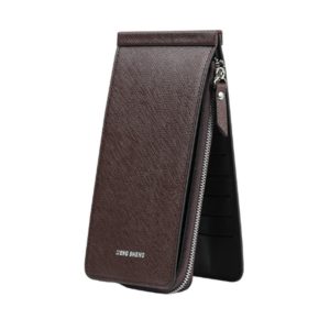 Ultra-thin Wallet Multi-card Position Multi-function Card Package Wallet(Coffee) (OEM)