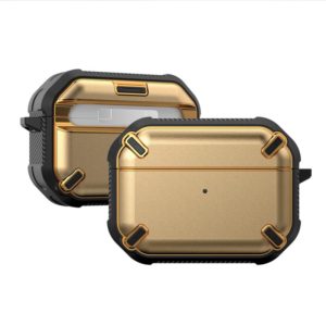 Wireless Earphones Shockproof King Kong Ares TPU Protective Case For AirPods Pro(Gold) (OEM)