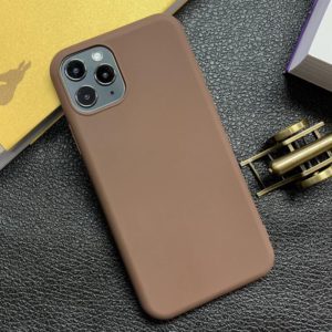 For iPhone 11 Pro Shockproof Frosted TPU Protective Case(Brown) (OEM)