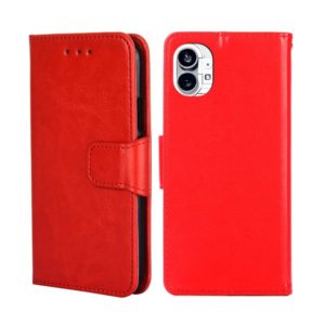 For Nothing Phone 1 Crystal Texture Horizontal Flip Leather Phone Case(Red) (OEM)