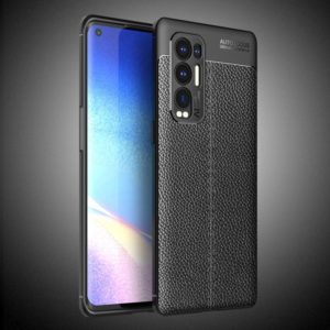 For OPPO Reno5 Pro Plus Litchi Texture TPU Shockproof Case(Black) (OEM)